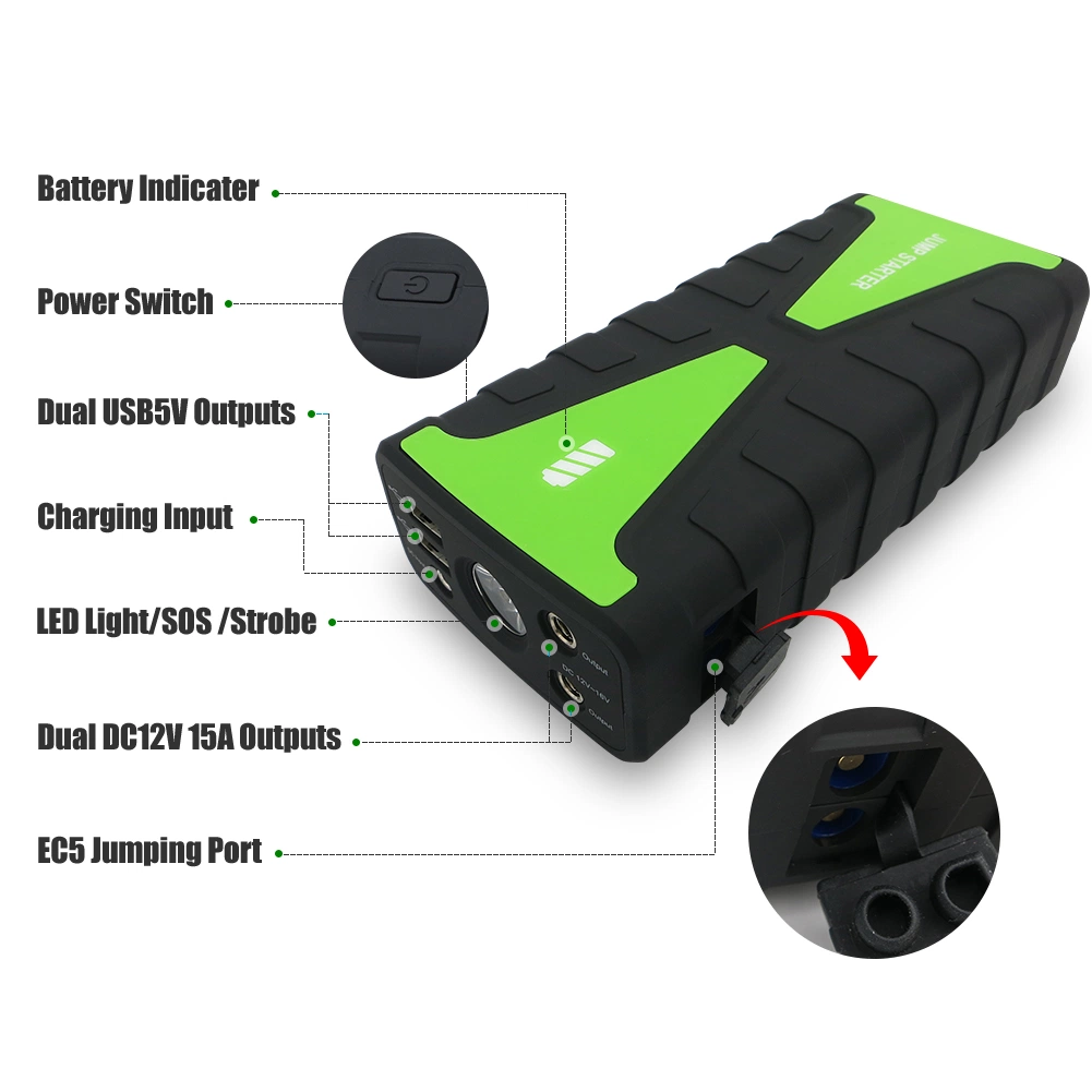 16800mAh 800A Mini Portable Jump Start Mini Battery Booster for Car