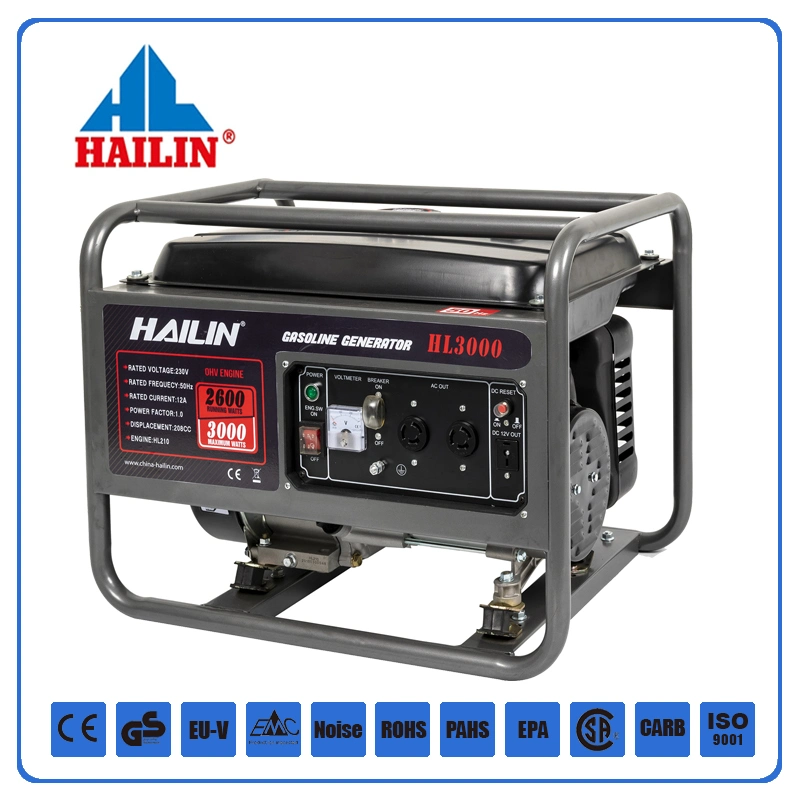 Ohv 4-Stroke Gas Petrol Portable Generator CE EMC