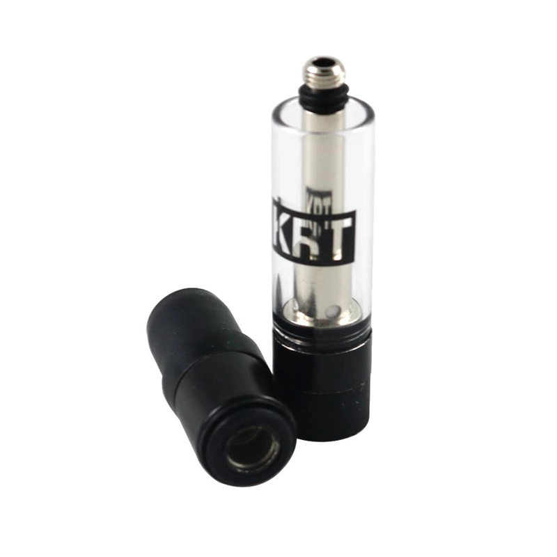 Cartucho VAPE negro 0,8ml espiral cerámica nuevo Cartucho de aceite VAPE vacío de Krt de embalaje