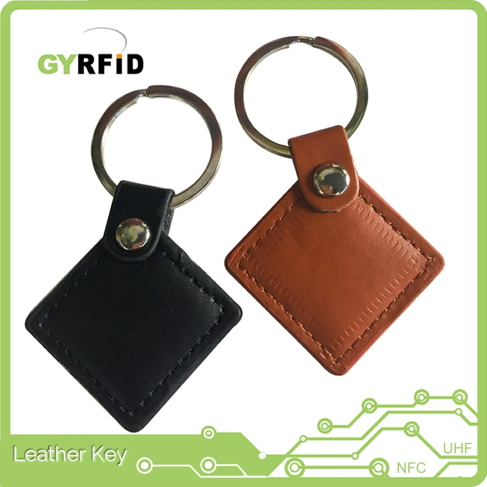 New Leather RFID Keyfob with MIFARE DESFire Chip (KEL14)