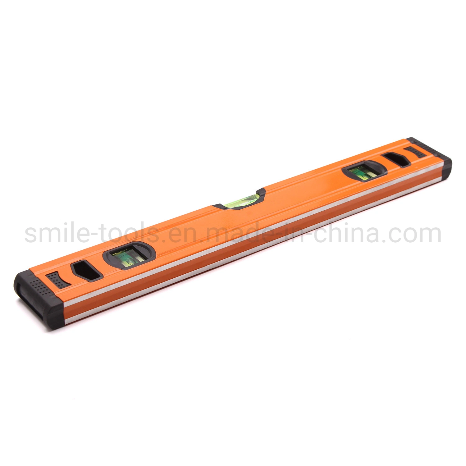 Aluminum Alloy Spirit Level 400mm Bubble Ruler High Precision with Overhead Viewing Slot