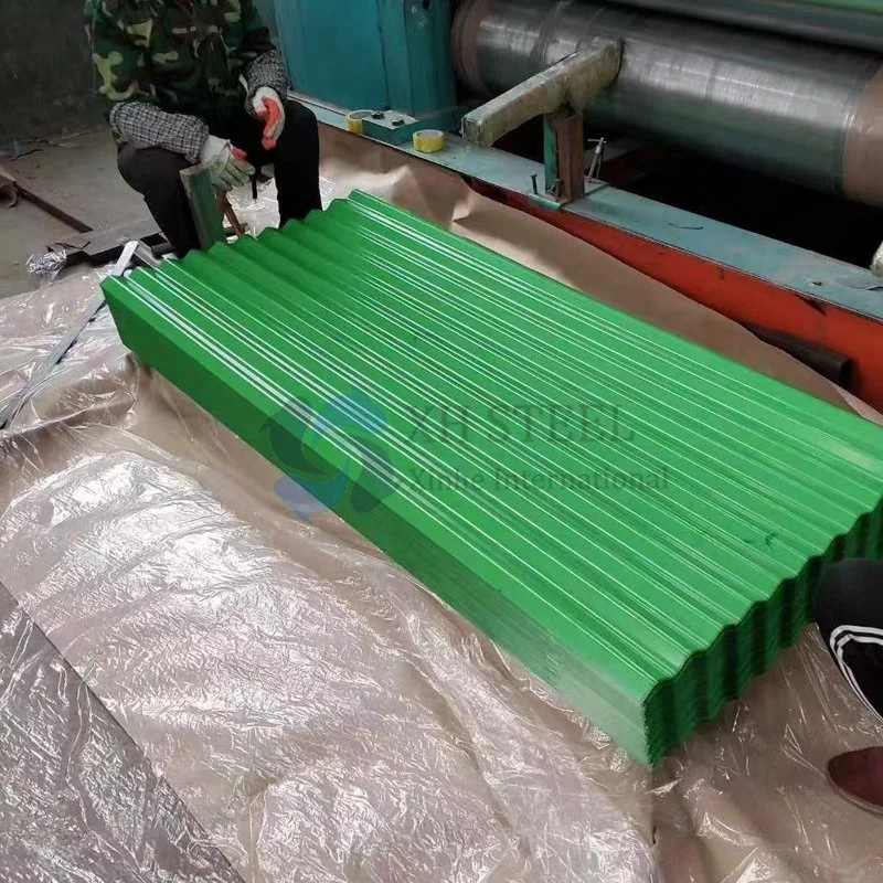 Building Material PPGI Sheet Color Coated Corrugated Roof Sheets SGCC Dx51d~Dx53D G350-G550 Galvanized/Stainless Steel/Aluminum/Carbon Steel/Prepainted Plate