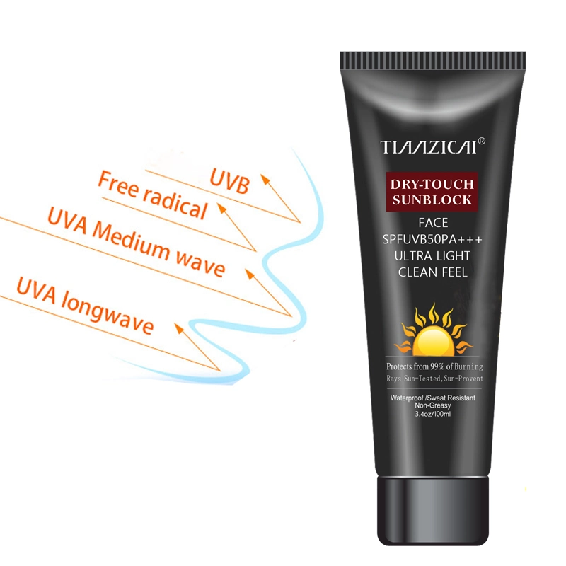 Hochwertige Wetcode Aqua Zinkoxid Creme Schutz UVA/UVB nicht fettig Sonnencreme mit FDA