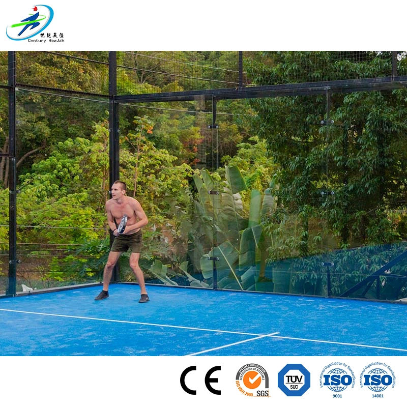 Century Star Rubber Sport Floor Supplier LED Light Artificial Grass and Plastic Flooring Indoor/Outdoor Paddle Tennis Court