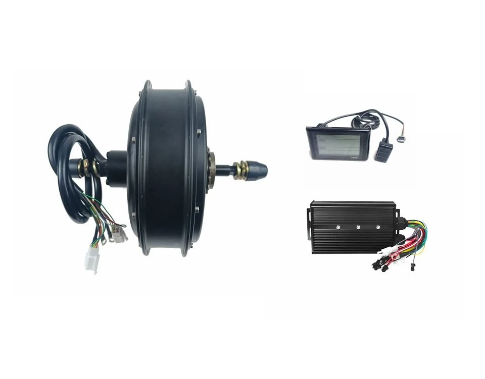 Pronto para enviar 17''-22'' controlador elétrico para motociclos 48 V/72 V 5000 W sem engrenagem Motor do cubo com Mostrador Sw900