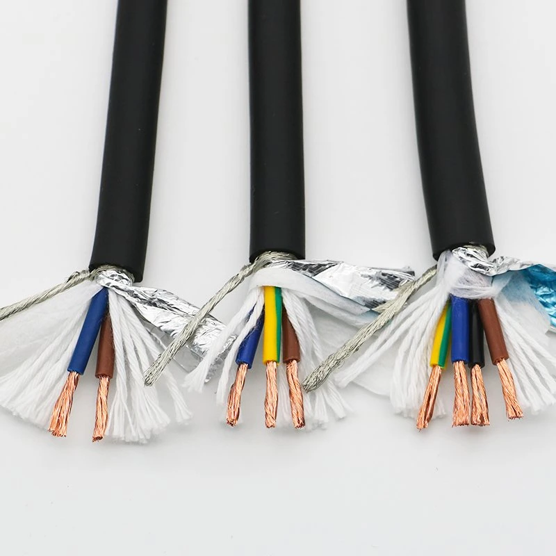 Trvvp de flexión de 15 millones de veces de 1,5 mm 2,5 mm 2 3 4 Core blindado de cobre estañado Cable Flexible para máquina automática