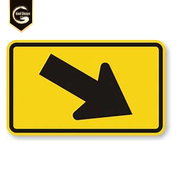 GS Road Safety Warning Traffic Signs and Meanings Arrow Directioanl Sign-0418e