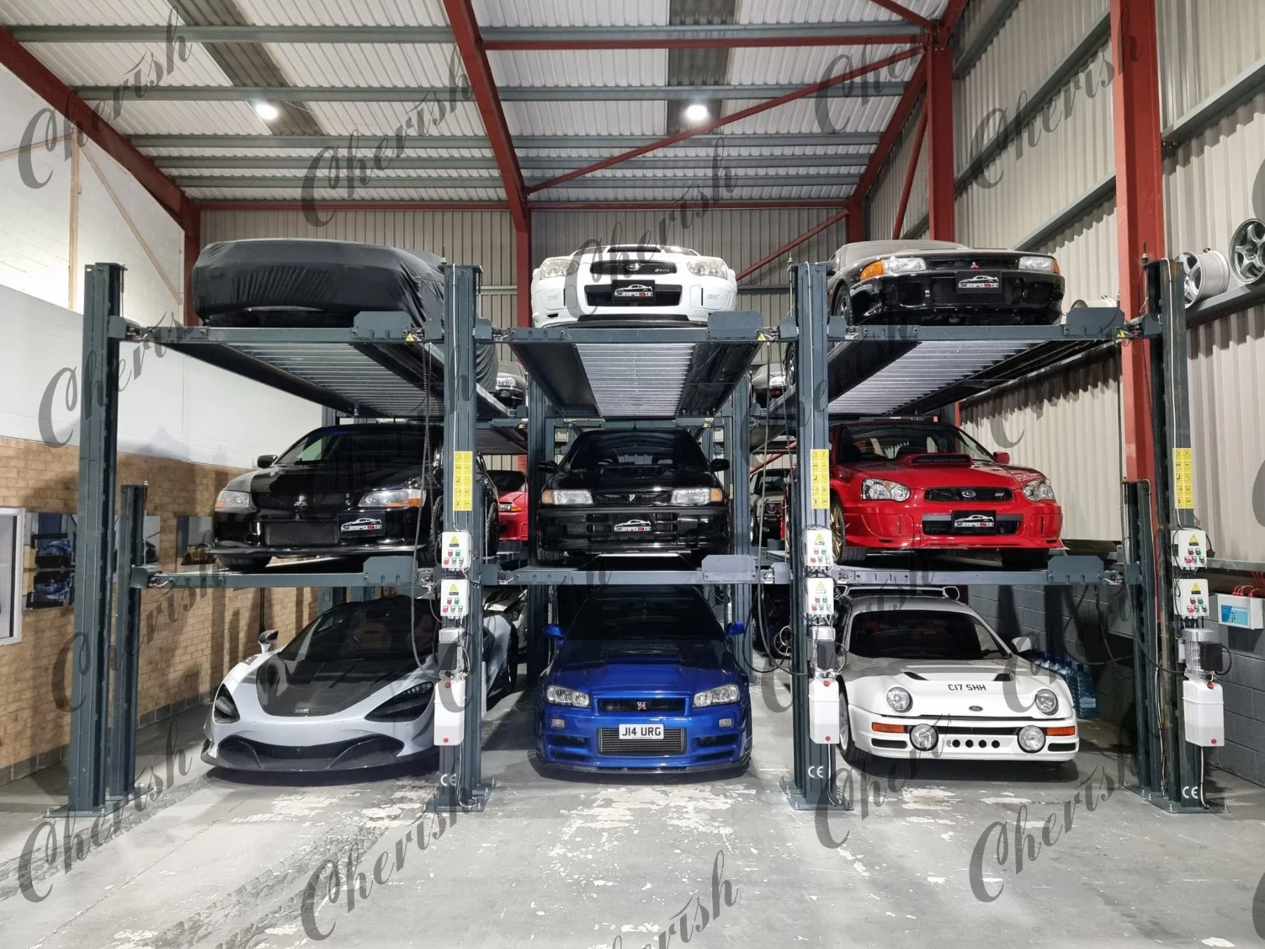 Triple Level Parking Lift Vehicle Storage Equipment