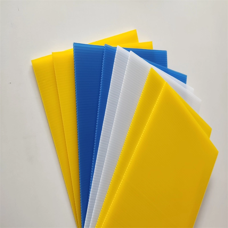 Whte Color ESD Waterproof Recycling PP Hollow Sheet Red Board Fluted Corrugated