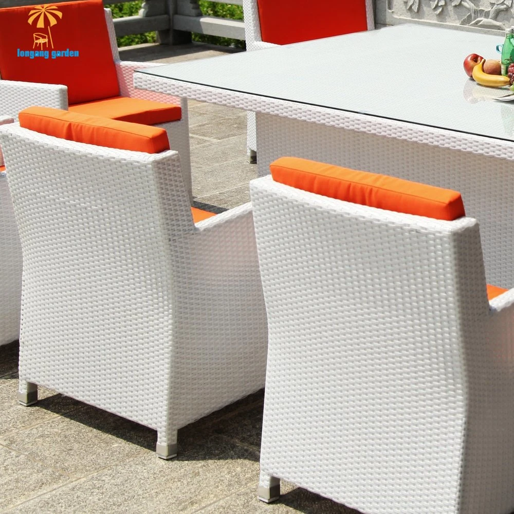 Modern Customized Outdoor Garden Patio Home Hotel Resort Restaurant Rattan Wicker Dining Furniture Set for 8 People