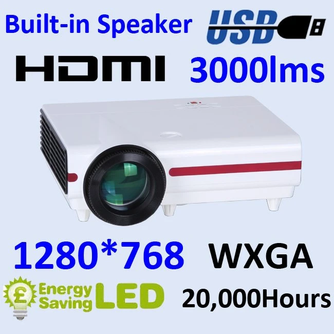 Android LCD Video with Audio in out LED Projector