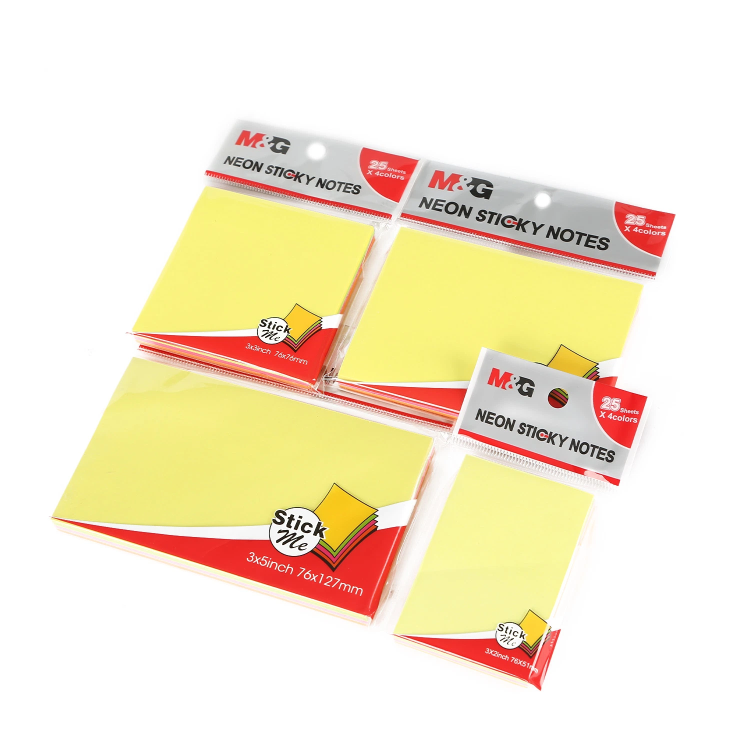 3′ X3′ 100 Páginas Poly Pack Amarillo Removable Escritorio Cuadrado Notas adhesivas Notas Notas adhesivas