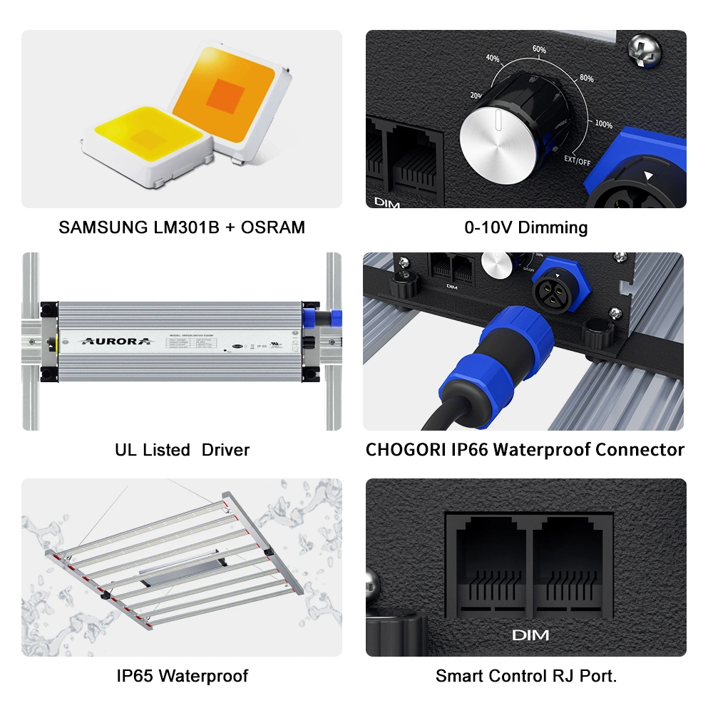 Grossista Horticultura ETL Samsung Lm301b Lm301h Osram 800W 1000W Full Luz LED Spectrum Strip com IV UV