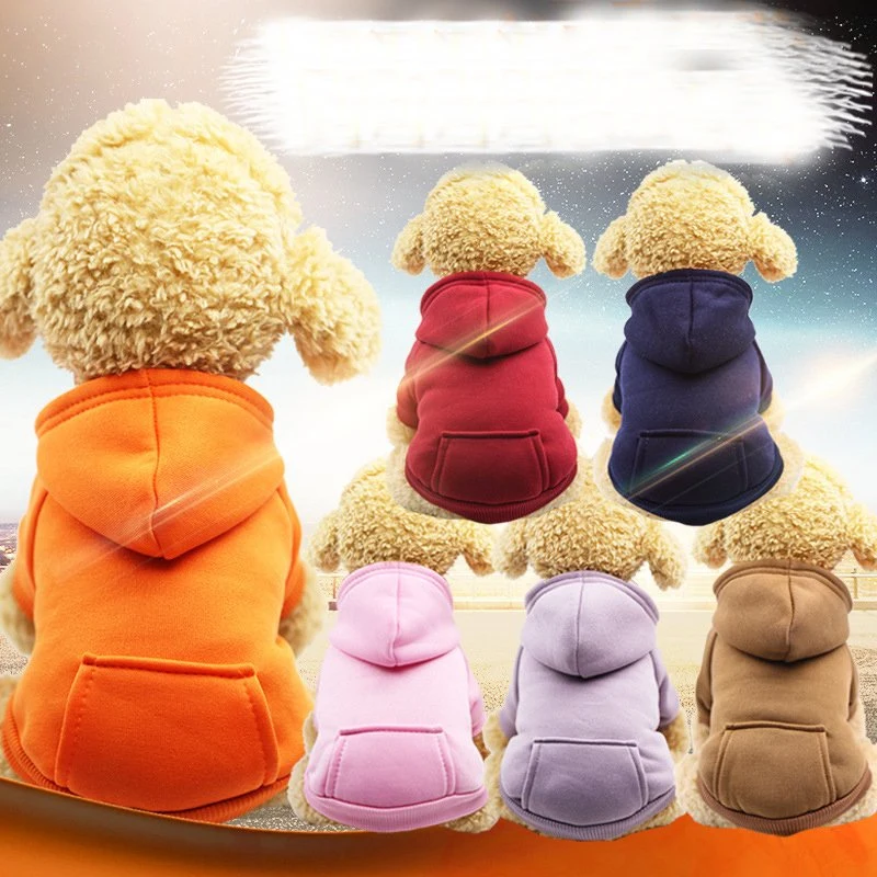 Mode PET hiver sweat à capuche vêtements chien polaire gilet chien Fournitures pour animaux de compagnie