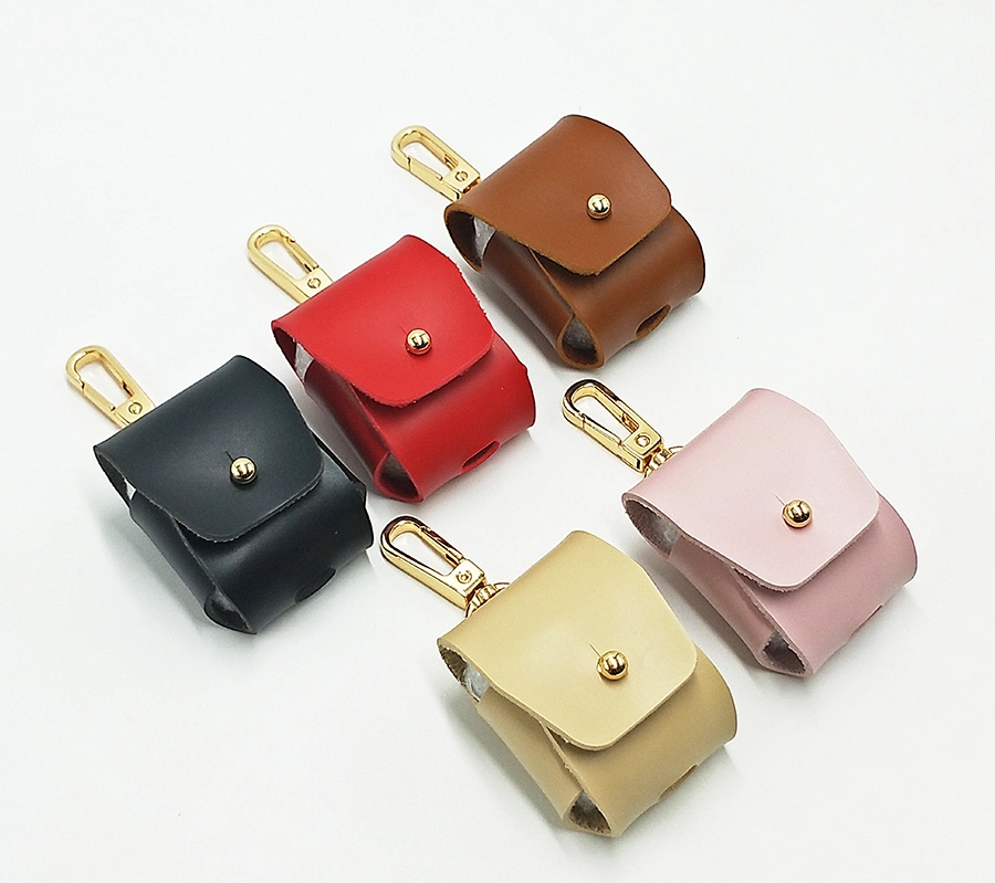 Candy Color Luxury PU Leather Earphone Bag Leather Case for Apple for Airpods Case