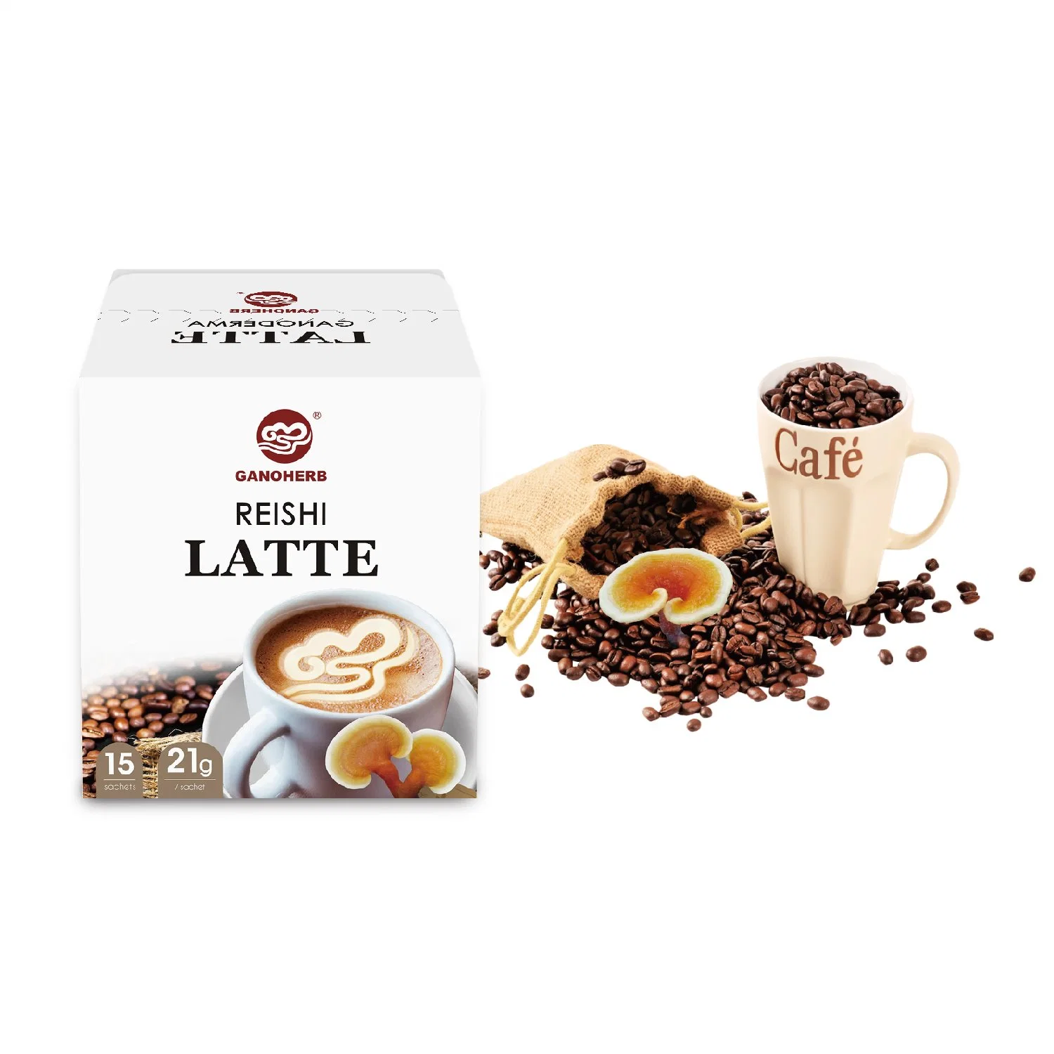 Guter Geschmack Instant Latte Kaffeepulver mit Creamer Zucker