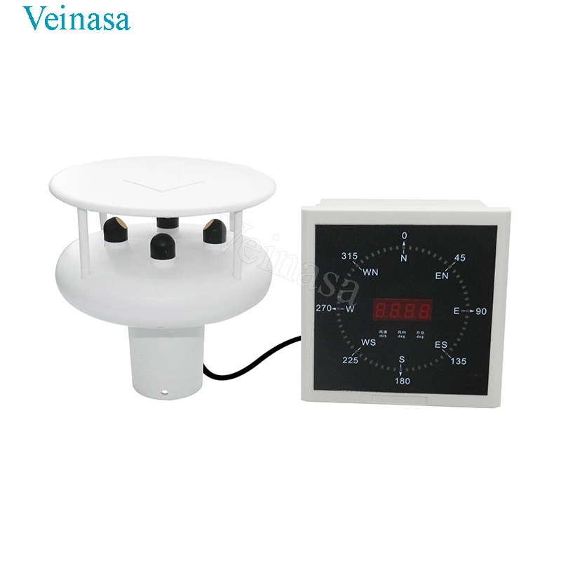 Veinasa-Cxs03-ND Ultrasonic Sensor del viento Velocidad del viento de ultrasonidos Ultrasonidos Anemómetro e indicador de dirección con el GPS y brújula