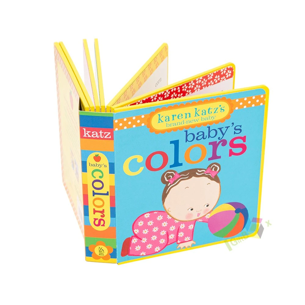 Imprimación de color del bebé una impresión personalizada de alta calidad del libro de cartón resistente Libros infantiles