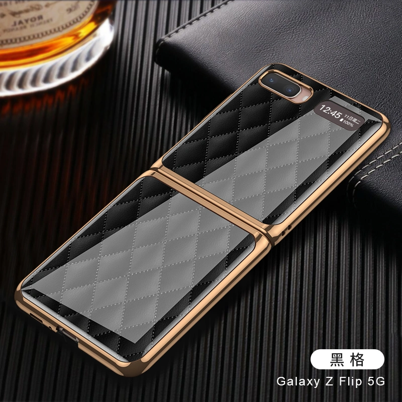 Hot Sale Factory Seller Mobile Phone Case Electroplated Glass Case for Galaxy Z Flip 5g