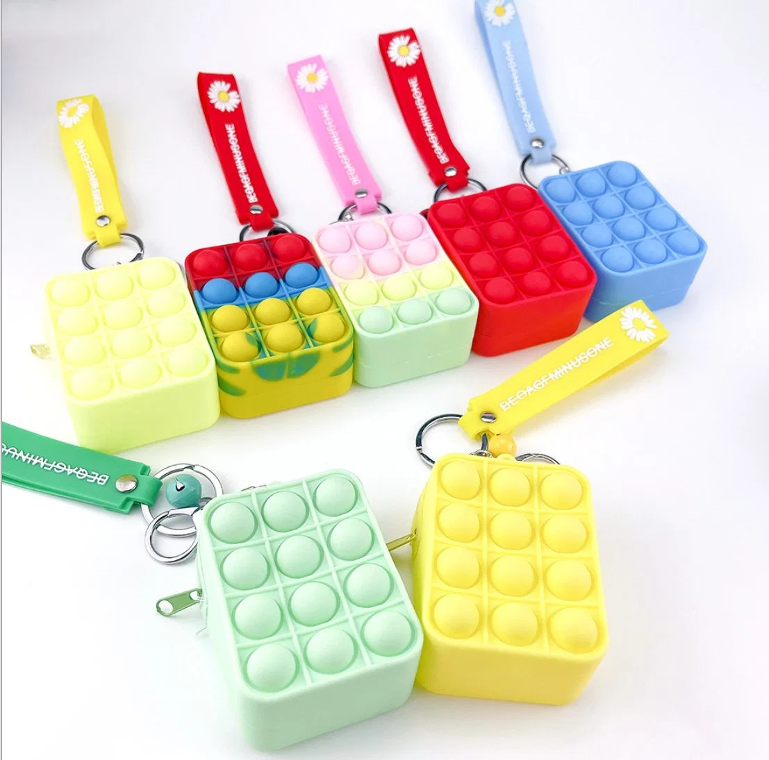 Pop It Figet Toys Münzbörsen Mini Soft Silikon Geldbörse Taschen Kinder Geschenk Spielzeug