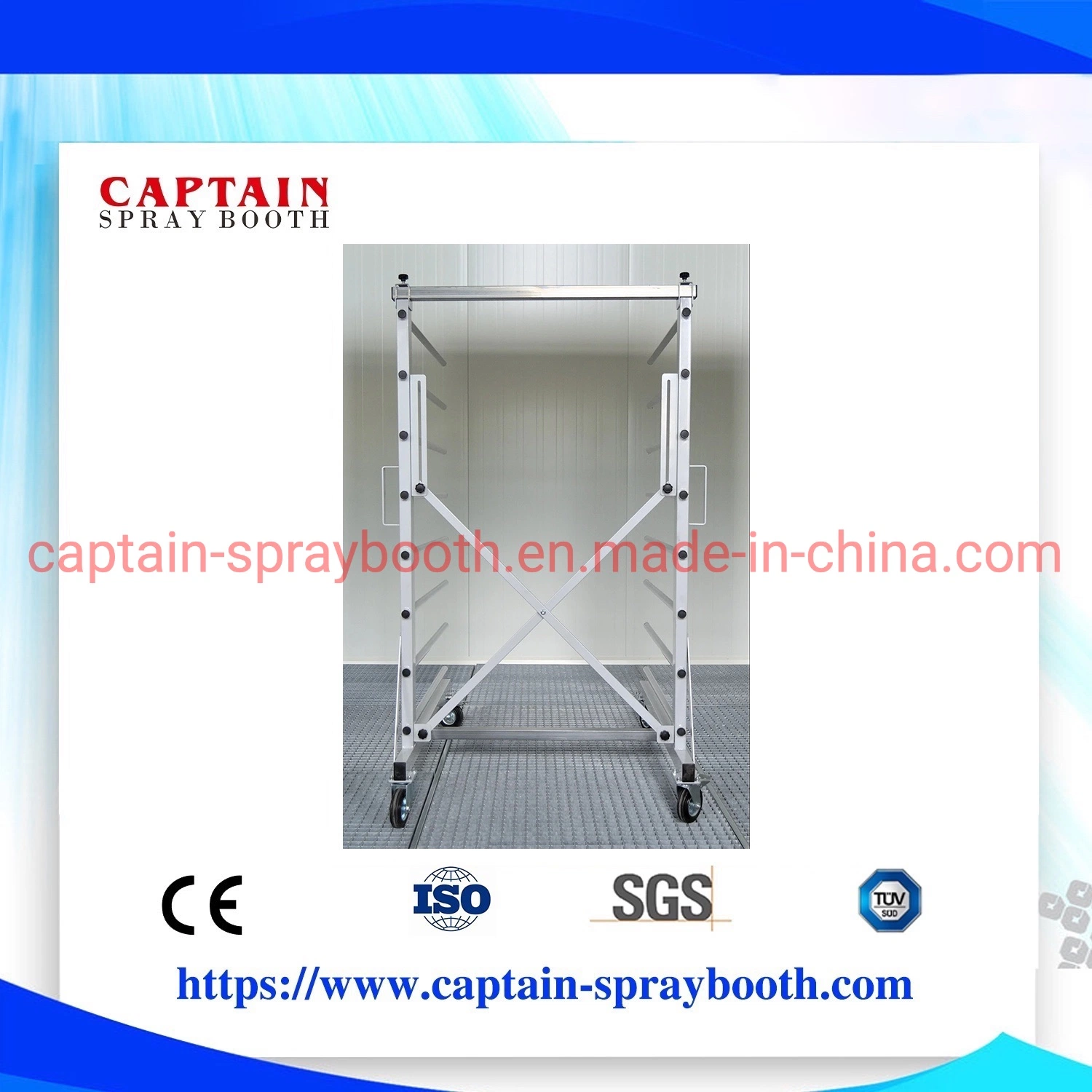 Furniture Industrial Pain Booth Drying Rack Industrial Drying Trolley Drying Rack Drying Station