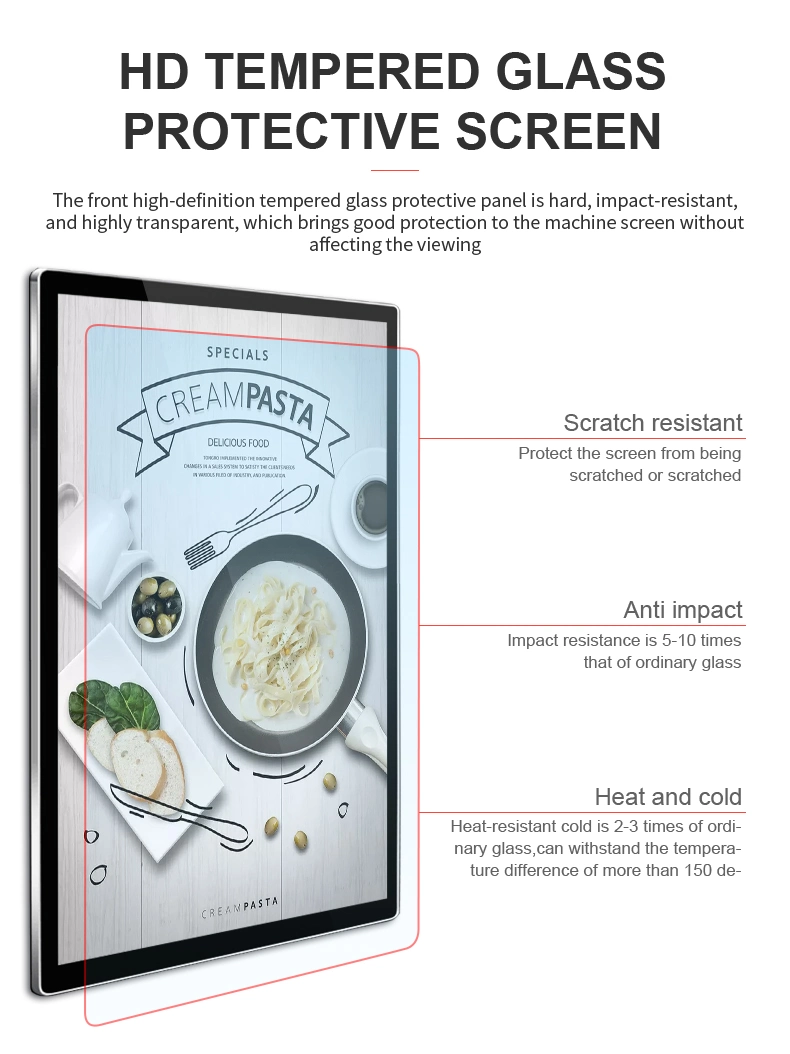 Interaktiver 55-Zoll-Touchscreen-Kiosk Für Wandmontage Des Videoplayers Werbung TV Digital Signage LCD-Display