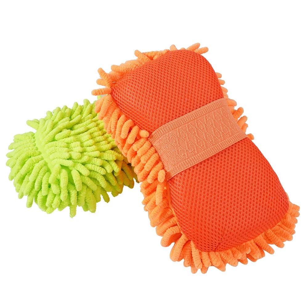 Scratch Free Powerful Dust Removal Chenille Microfiber Car Cleaning Wash Sponges