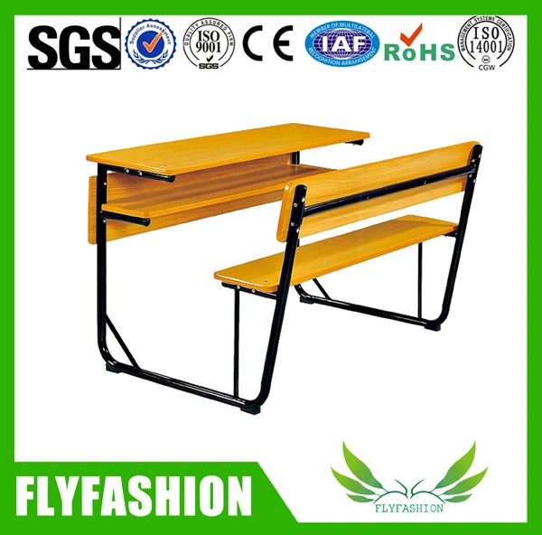 Wooden Double Student Desk&Chair /School Furniture Sets (SF-29D)