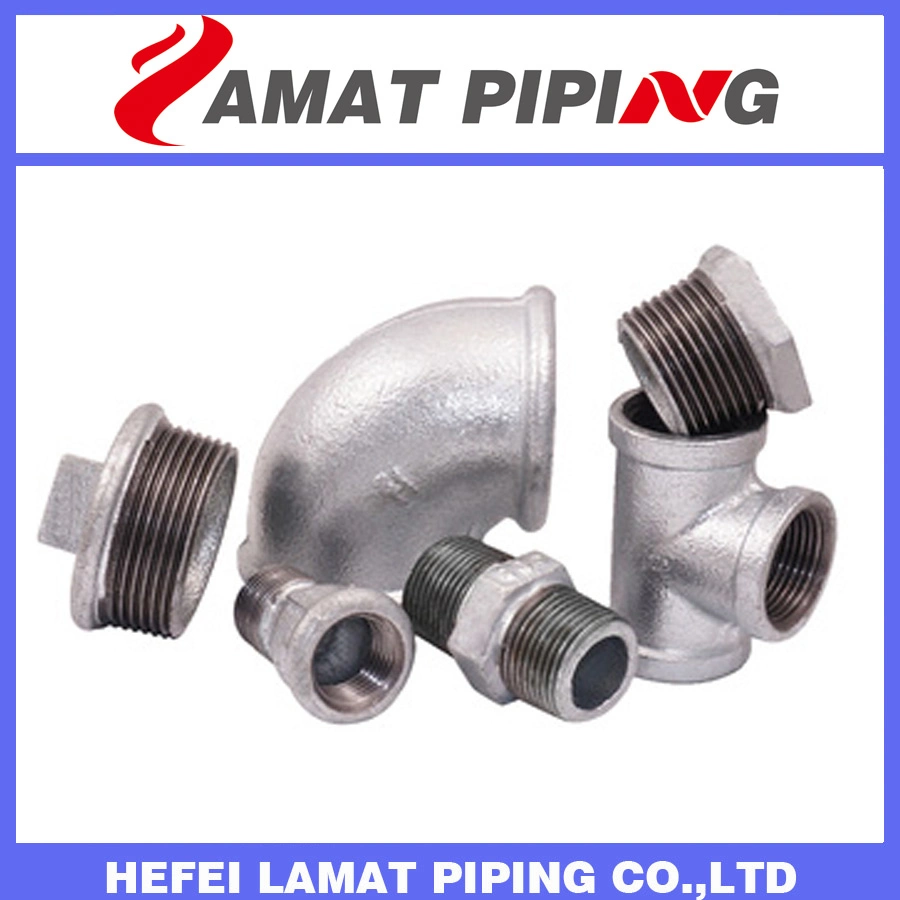 China-Factory-High-Quality UL/FM Approved ASTM/En10242 Malleable-Iron Galvanized Iron Gi Plumbing Fittings