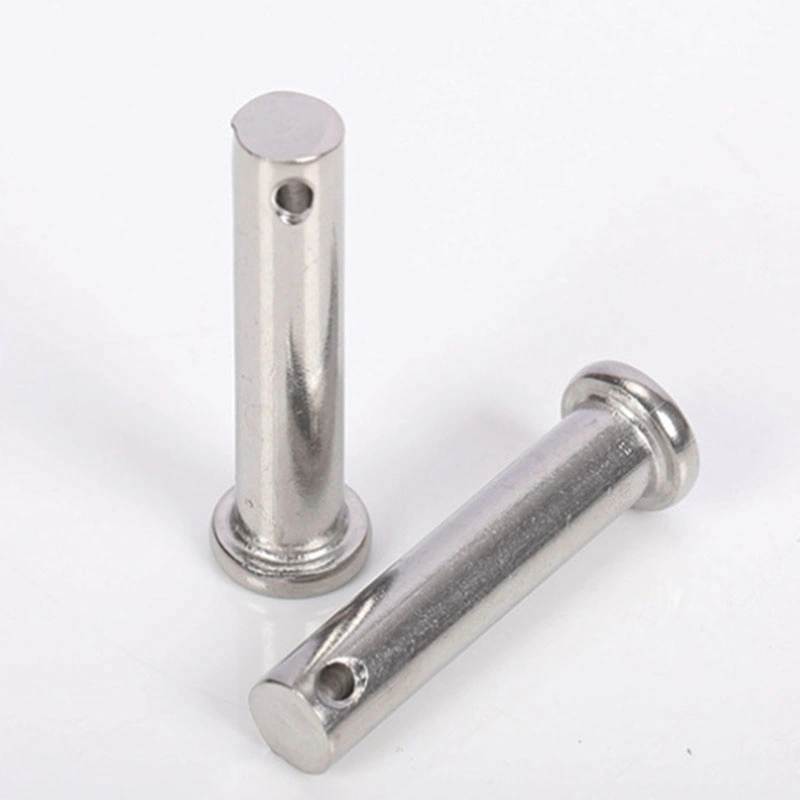 A2 Shaft Flat Cylindrical Locating Pins Safety Lock Clevis Pins with Hole