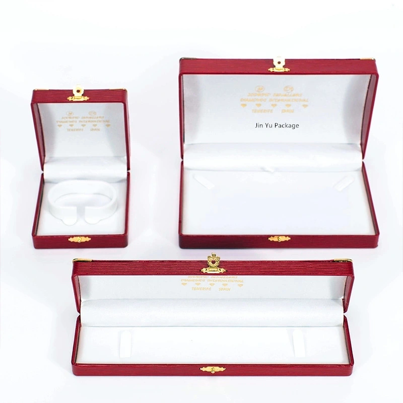 Customized Luxury Retro Plastic Hinge Jewelry Gift Packaging Boxes