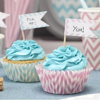 Custom Mini Printing Paper Toothpick Flags for Cake Food Decoration