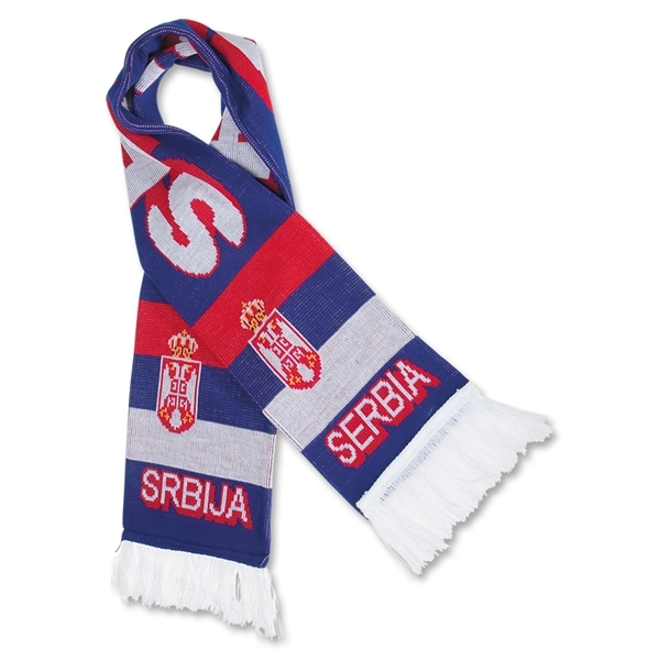 Customized Logo Printed 100% Acrylic Knitted Jacquard Woven Football Team Fans Albanian EU USA Own Scarf Scarves Silk for Soccer Cup Sports Event Wholesale/Supplier