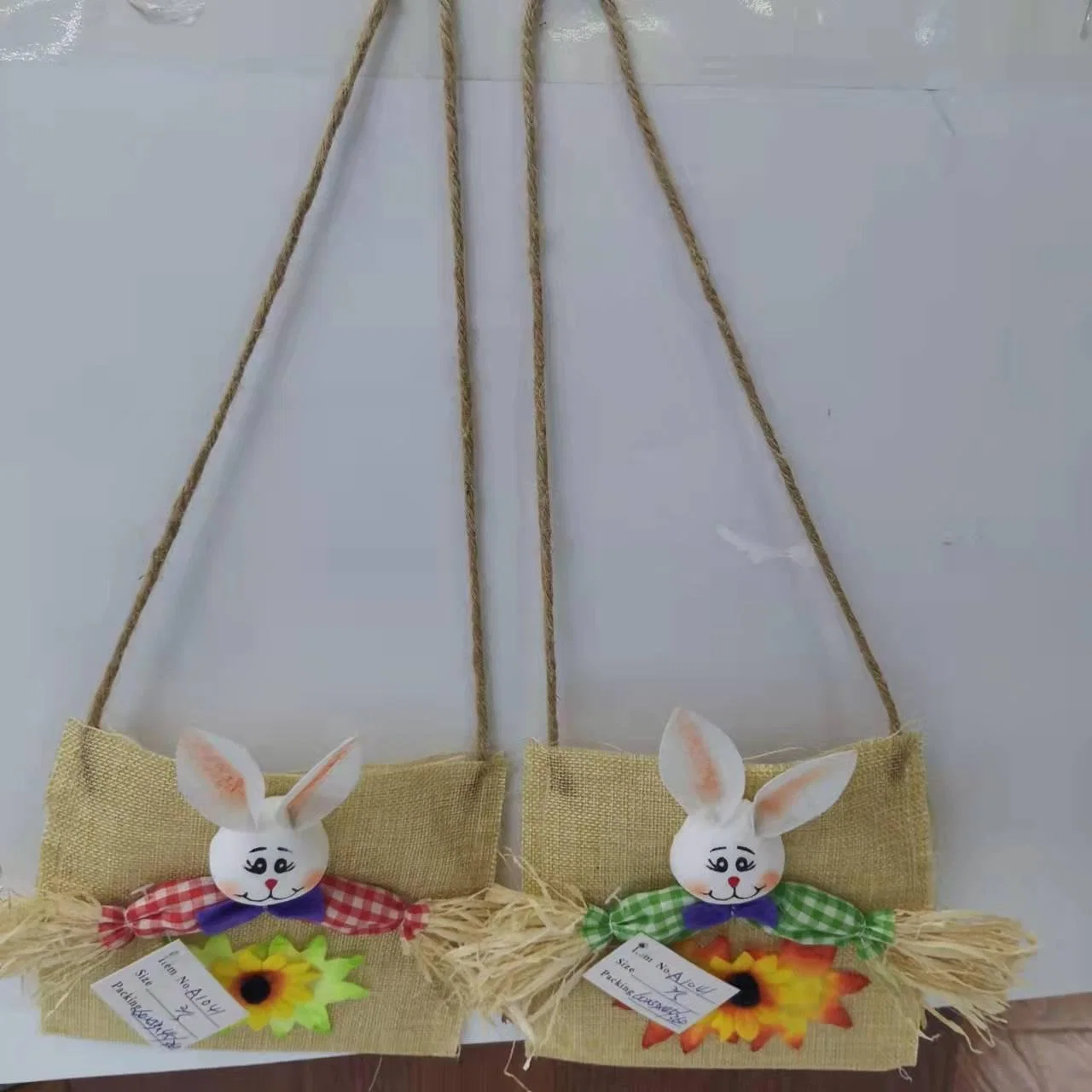 Pâques paille artificielle jouets artisanaux lapin décoratif