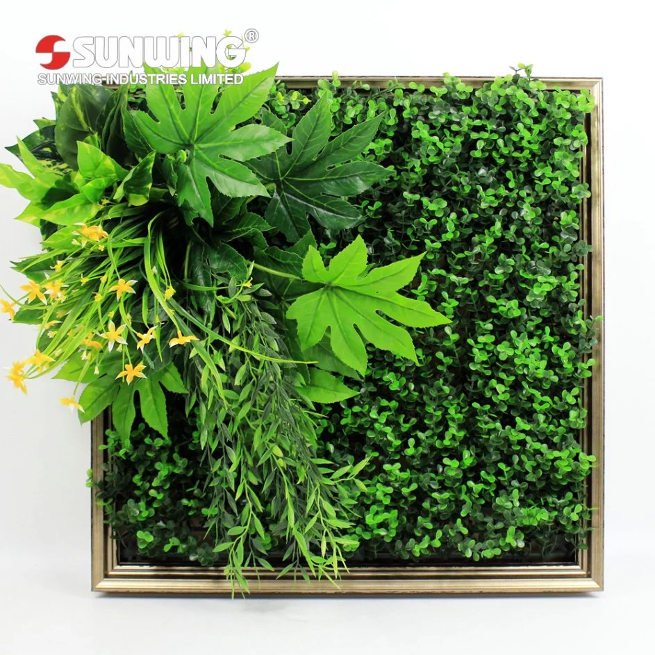 High Simulated Earth Friendly Fresh PE Green Wall Art for Decoration