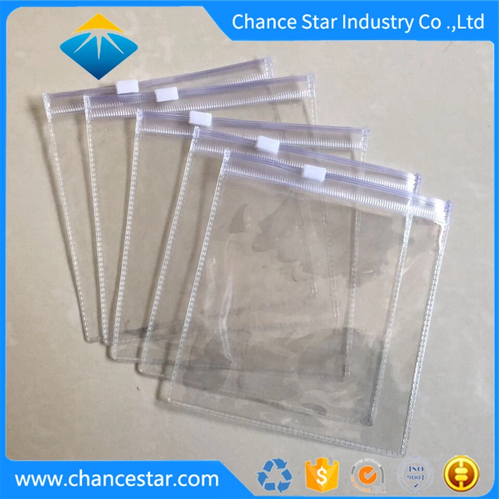 Custom Small Gift Use Transparent PVC Zipper Bags Plastic Zip Lock Packaging Bags