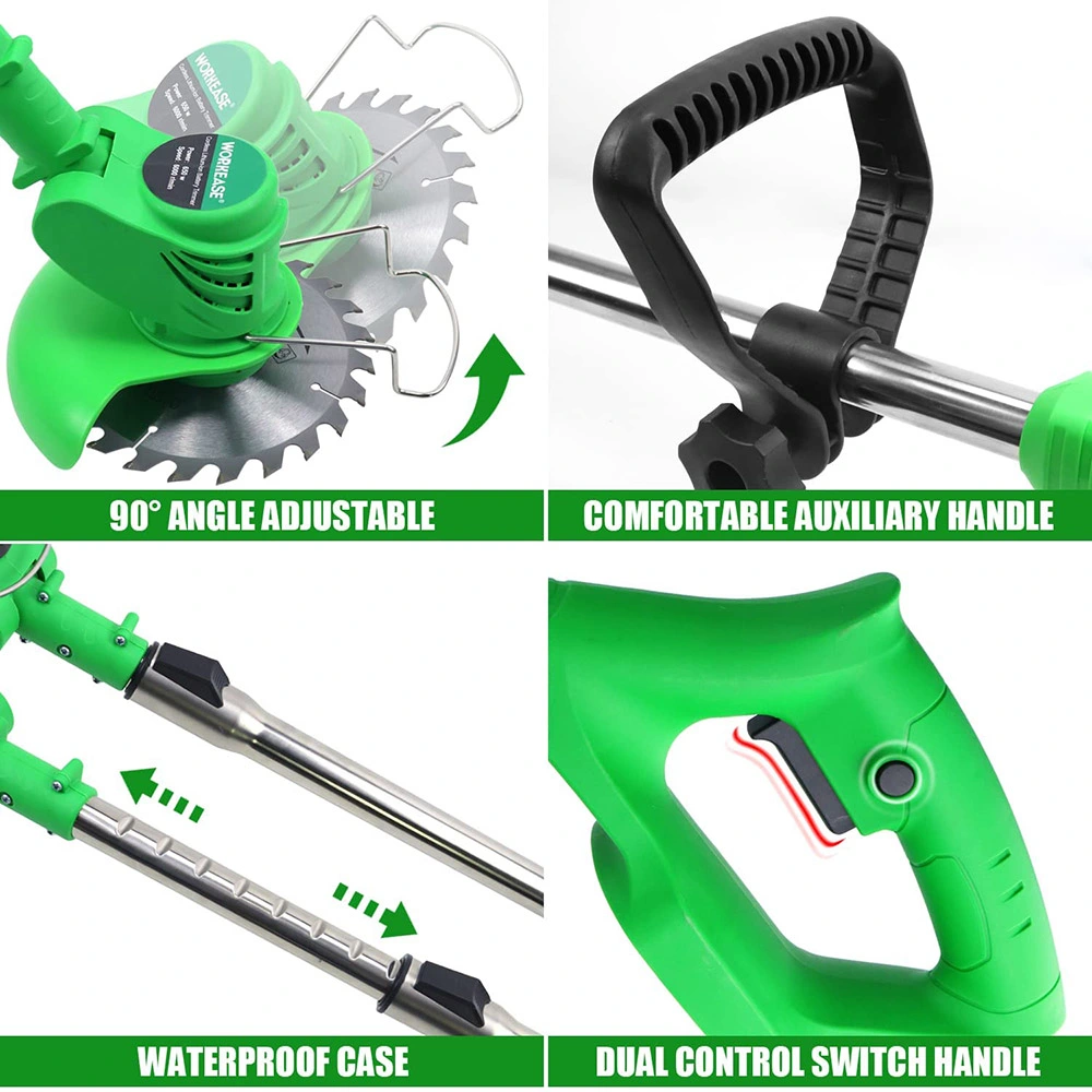 Rechargeable Lithium Battery Powered Electric Grass Trimmer Cordless Household Brush Cutter