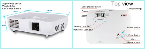 High quality/High cost performance Multimedia Video LED Beamer Projectors