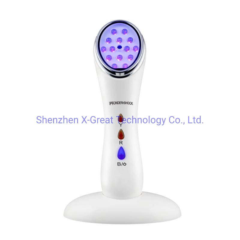 2020 LED Photon Red Blue Light Therapy Equipment Face Skin Rejuvenation Heating Beauty Device