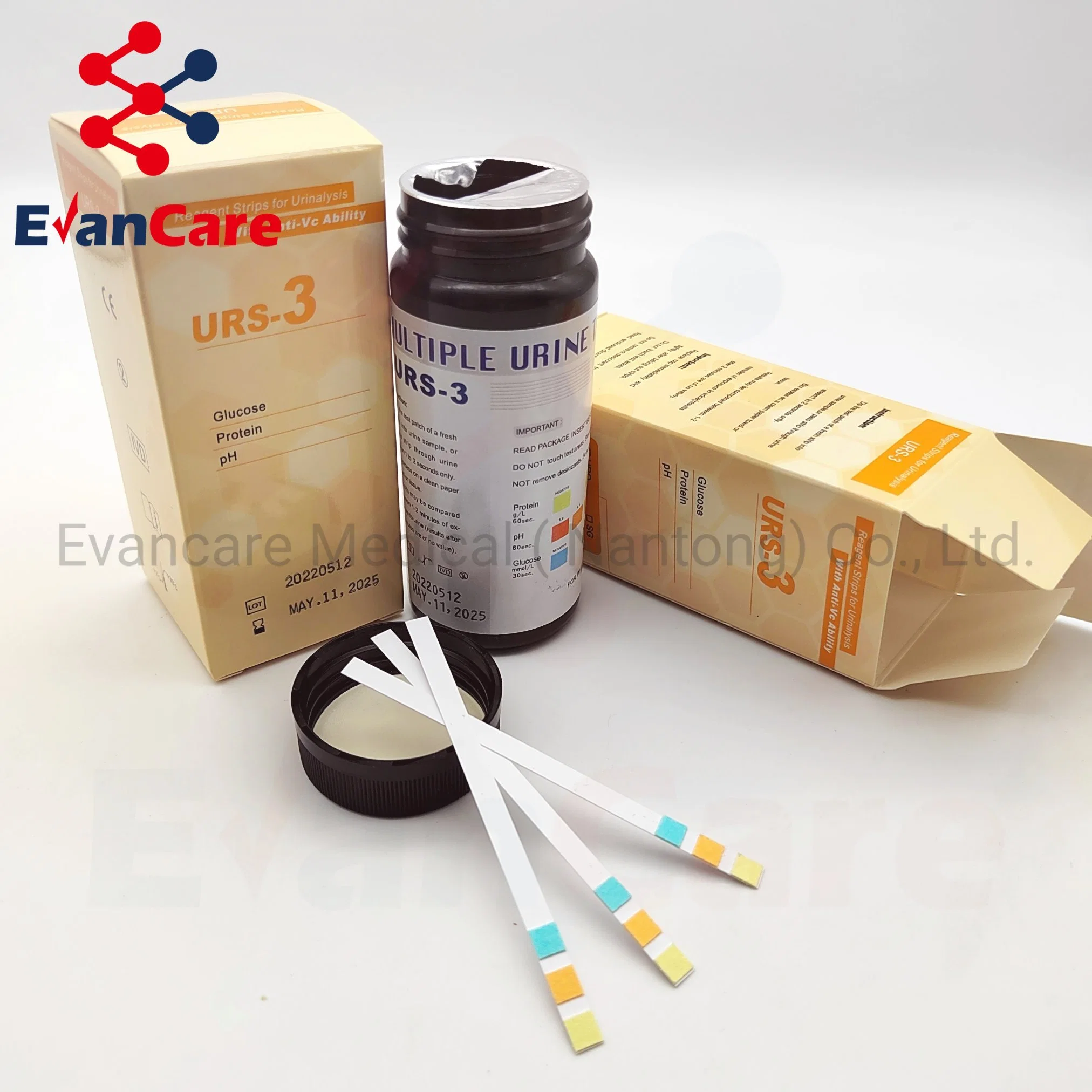 Evancare Urine Analysis Strips&Test Strips Urine Medical Lab Equipments