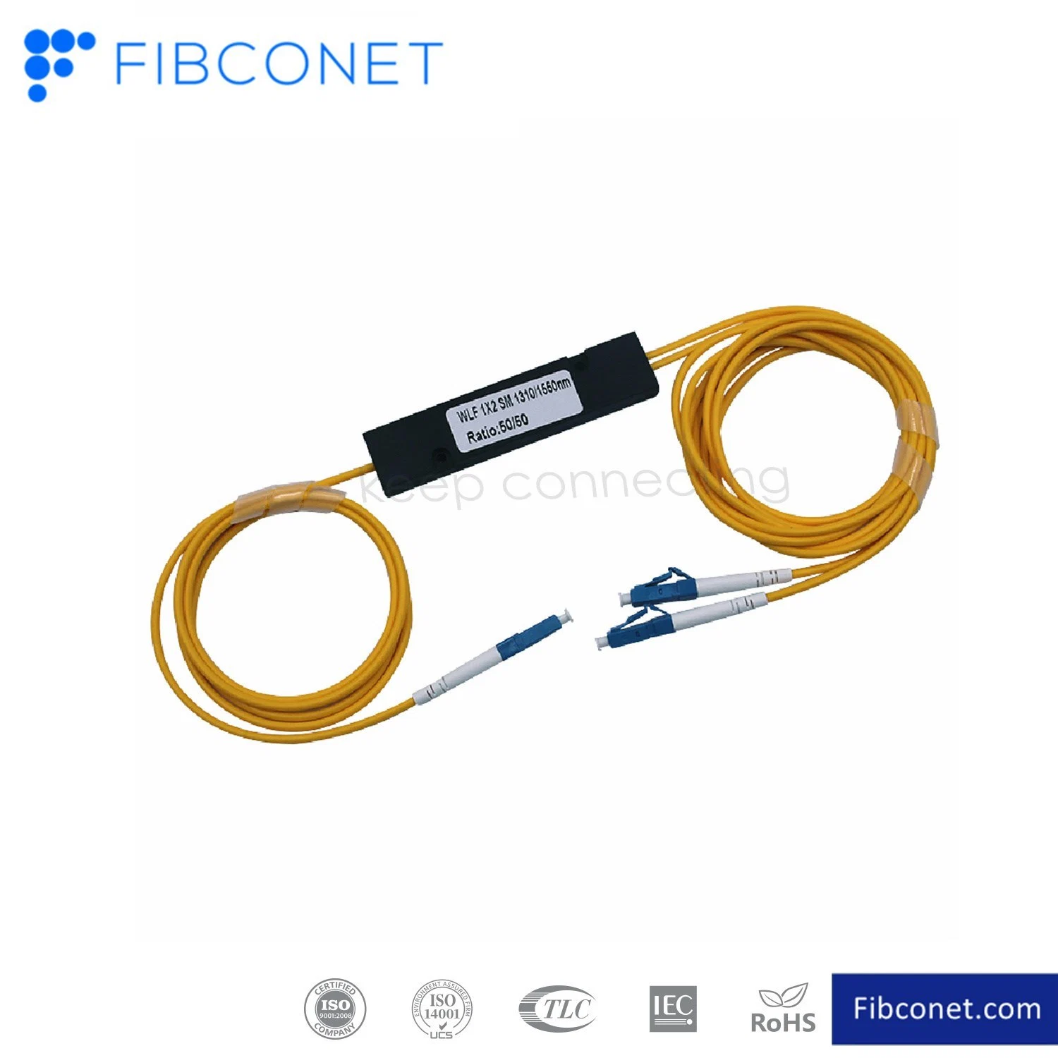 LC Connector 1X2 2X2 1310/1550mm Balanced Radio Optical Fiber Fbt Coupler