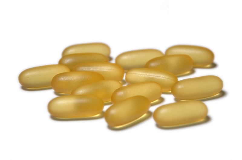 Capsules de gel souple à l'huile de poisson Omega-3 EPA&amp;DHA avec Vegen de poisson Gélatine Shell