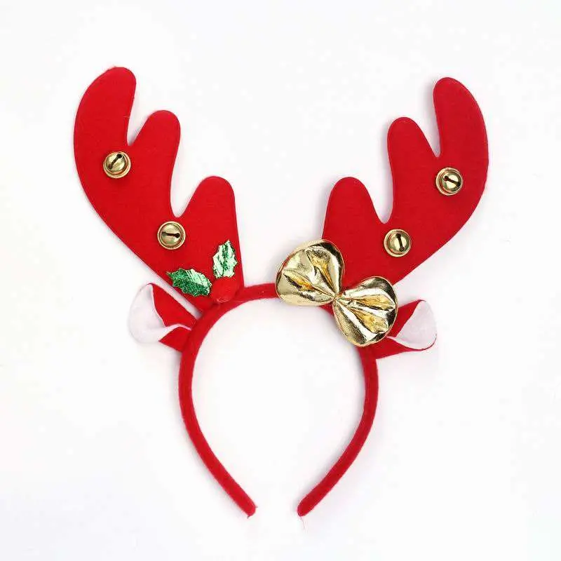 2021 Hot Sale Christmas Headband Party Hairband Reindeer Antler Sant Hat Headband