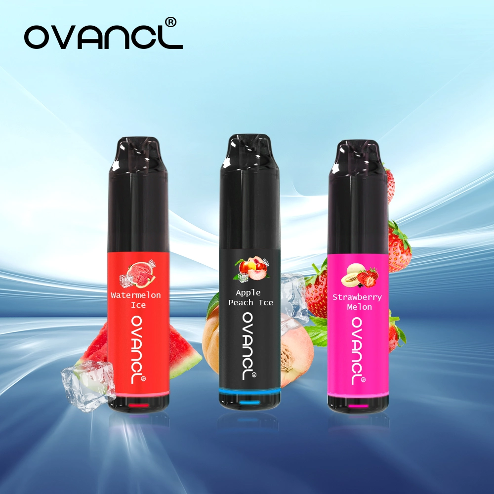 Ovancl Electronic Cigarette 5000 Puffs Rechargeable Air Adjustable Disposable Vape Pen Glow Stick 2600