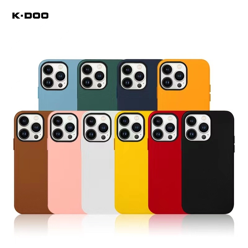 K-Doo Collection Design with Magsafe Leather Case High quality/High cost performance  Back Cover for 12-13promax