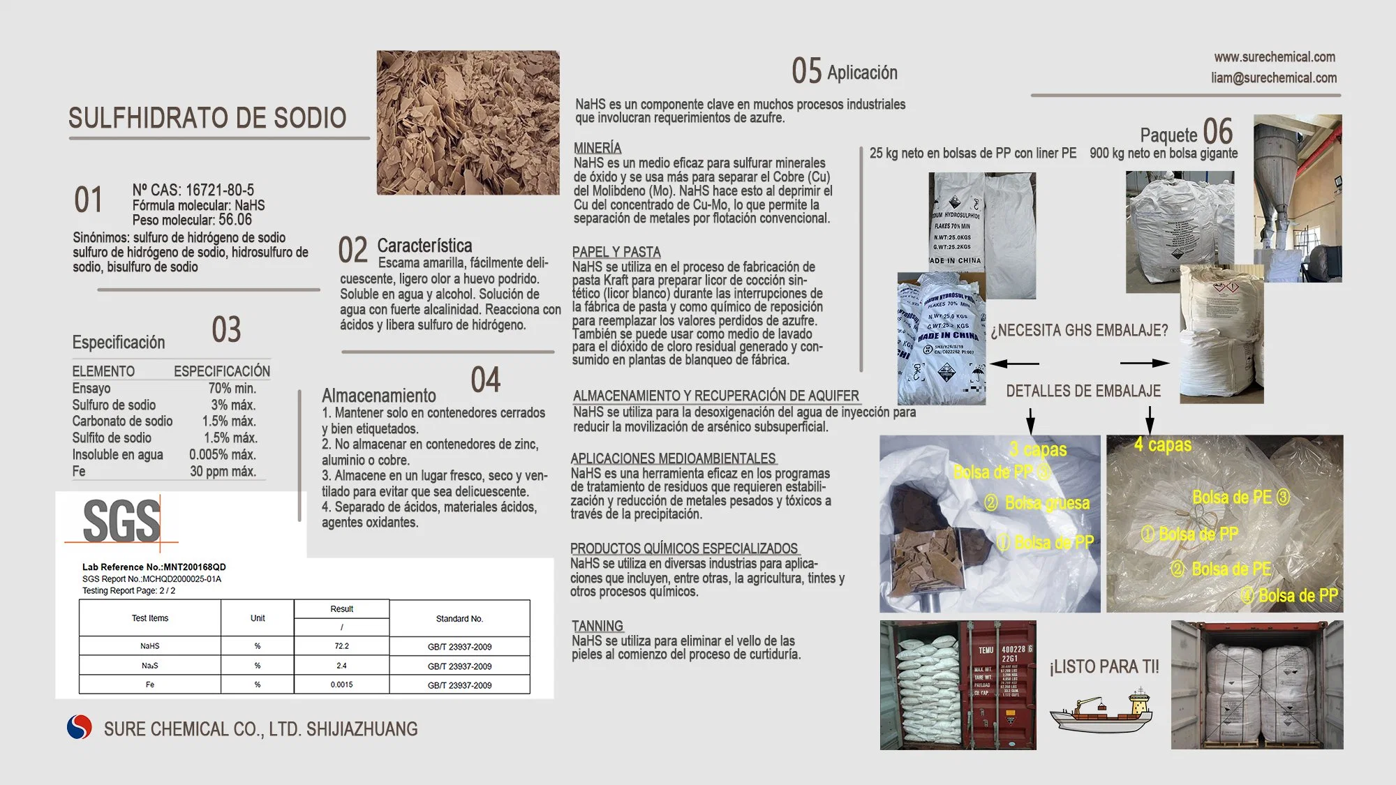 Reliable Chinese Supplier for Sodium Hydrosulfide 70%Min Flake!