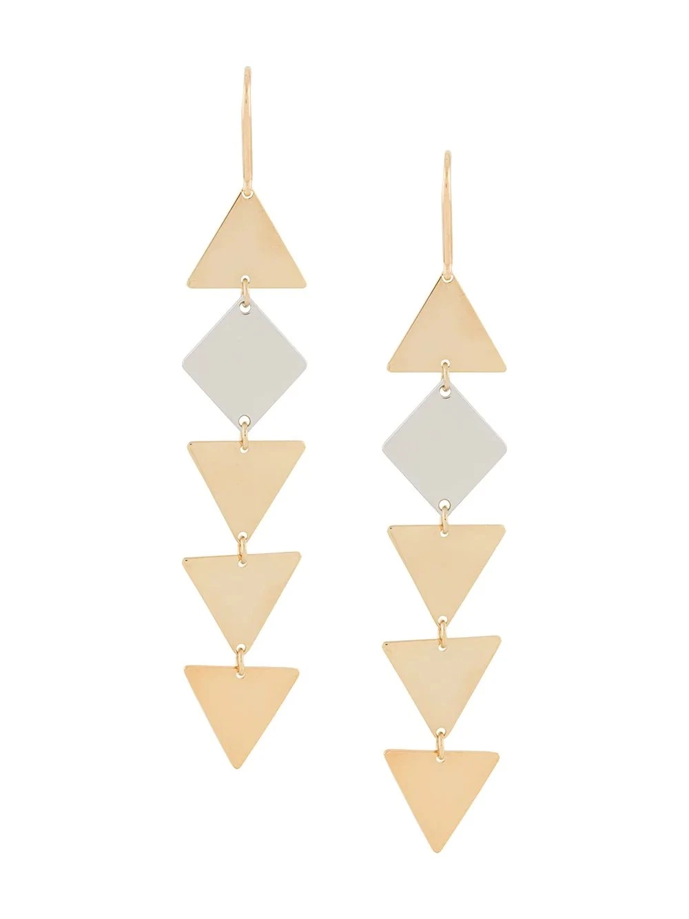 Fashion Long Triangle Combination Earrings Jewelry