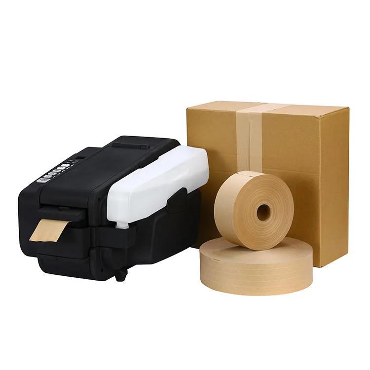 Custom Packing Biodegradable Material Packaging OPP Printed Water Activated Gum Jumbo Roll Brown Kraft Paper Gummed Tape