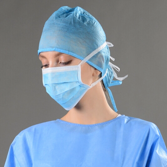 3 Layer Disposable Procedure Surgical Masks Skin Friendly with High Density Filter Paper