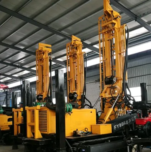 Crawler 800m Rigs Water Truck Mounted Borehole Price Well Rig Drilling Machine